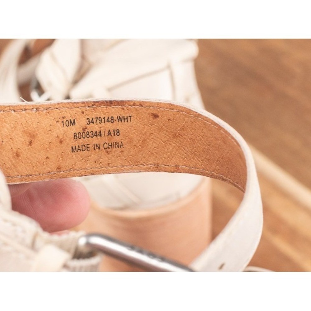 Frye Bianca Huarache 2 Piece Heeled Leather Sandal SIZE 10 - Picture 7 of 11